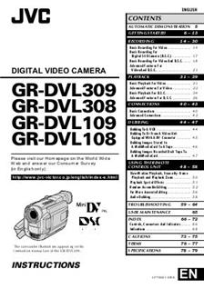 JVC GR DVL 308 manual. Camera Instructions.